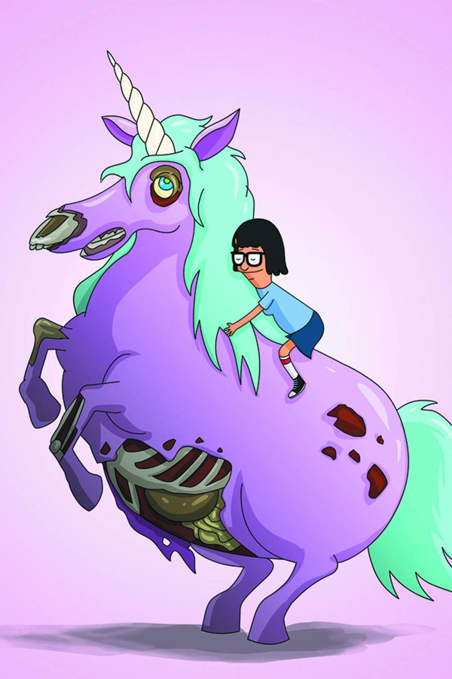Bobs Burgers #1 Cover P NYCC Exclusive Zombie Unicorn Virgin Variant Cover