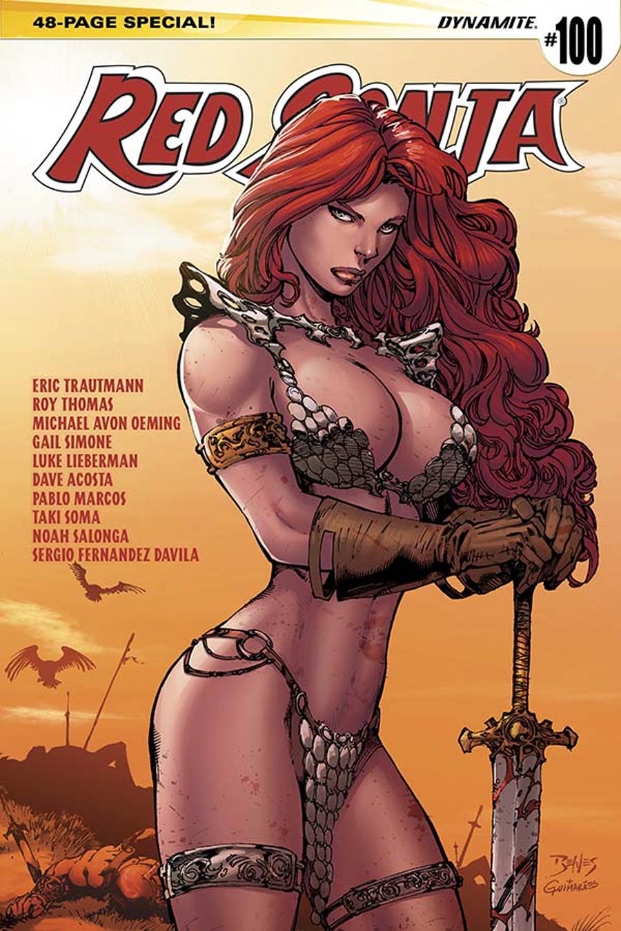 Red Sonja Vol 5 #100 Cover A Regular Ed Benes Cover