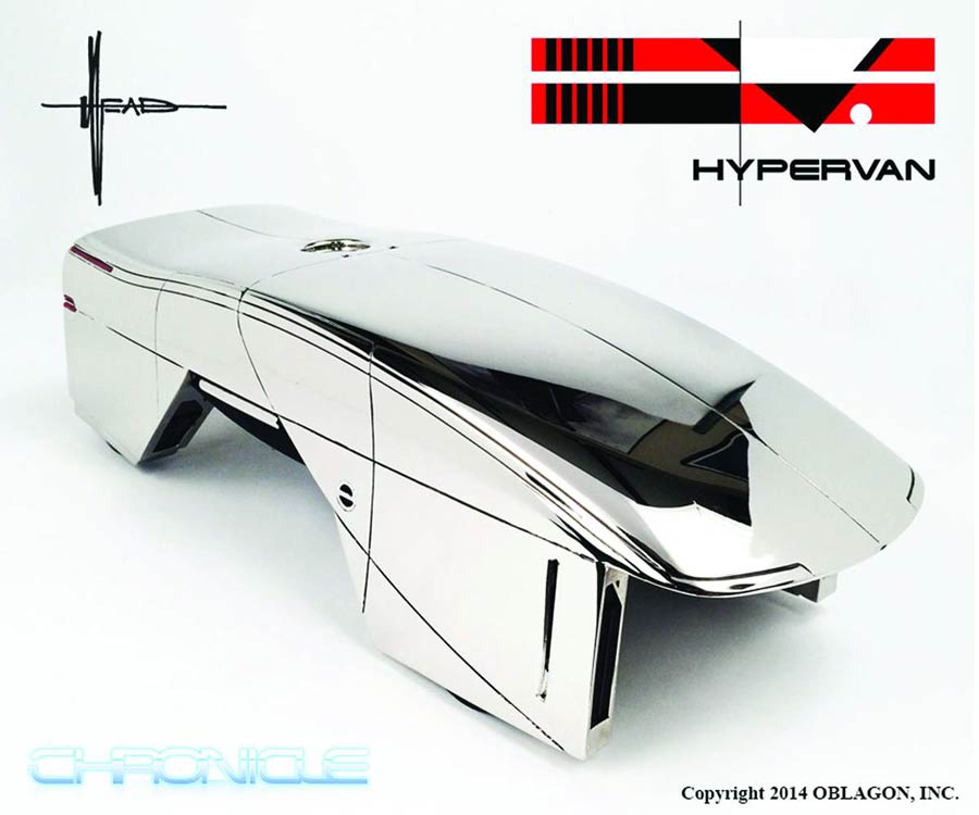 Chronicle Syd Mead Hypervan Chrome Statue