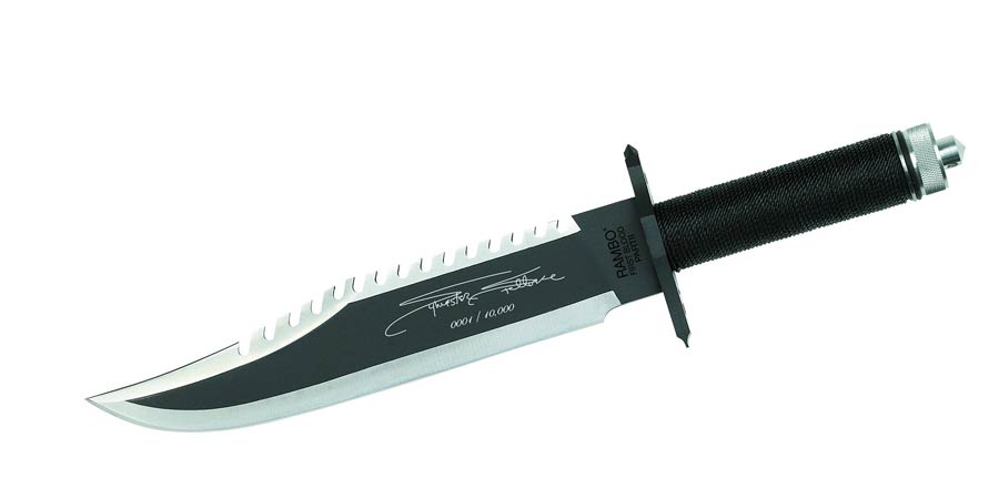 Rambo First Blood Part II Knife Sylvester Stallone Signature Edition