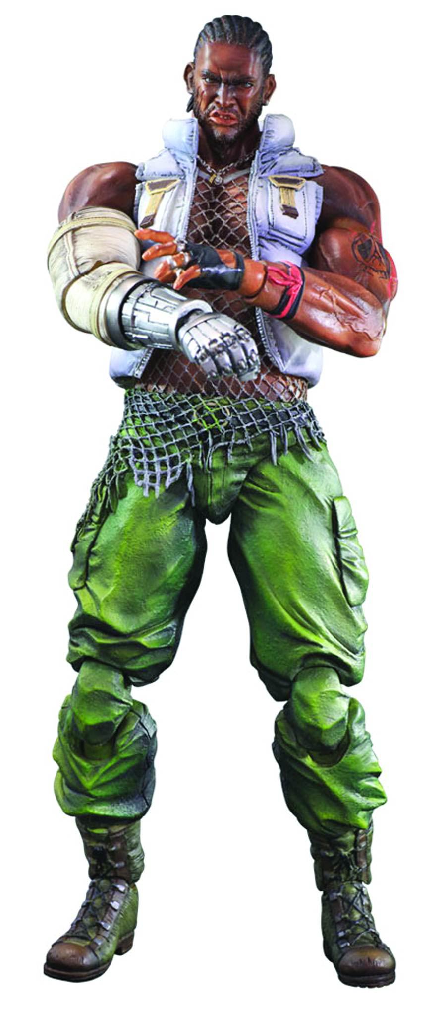 Final Fantasy VII Advent Children Play Arts Kai Action Figure - Barret Wallace