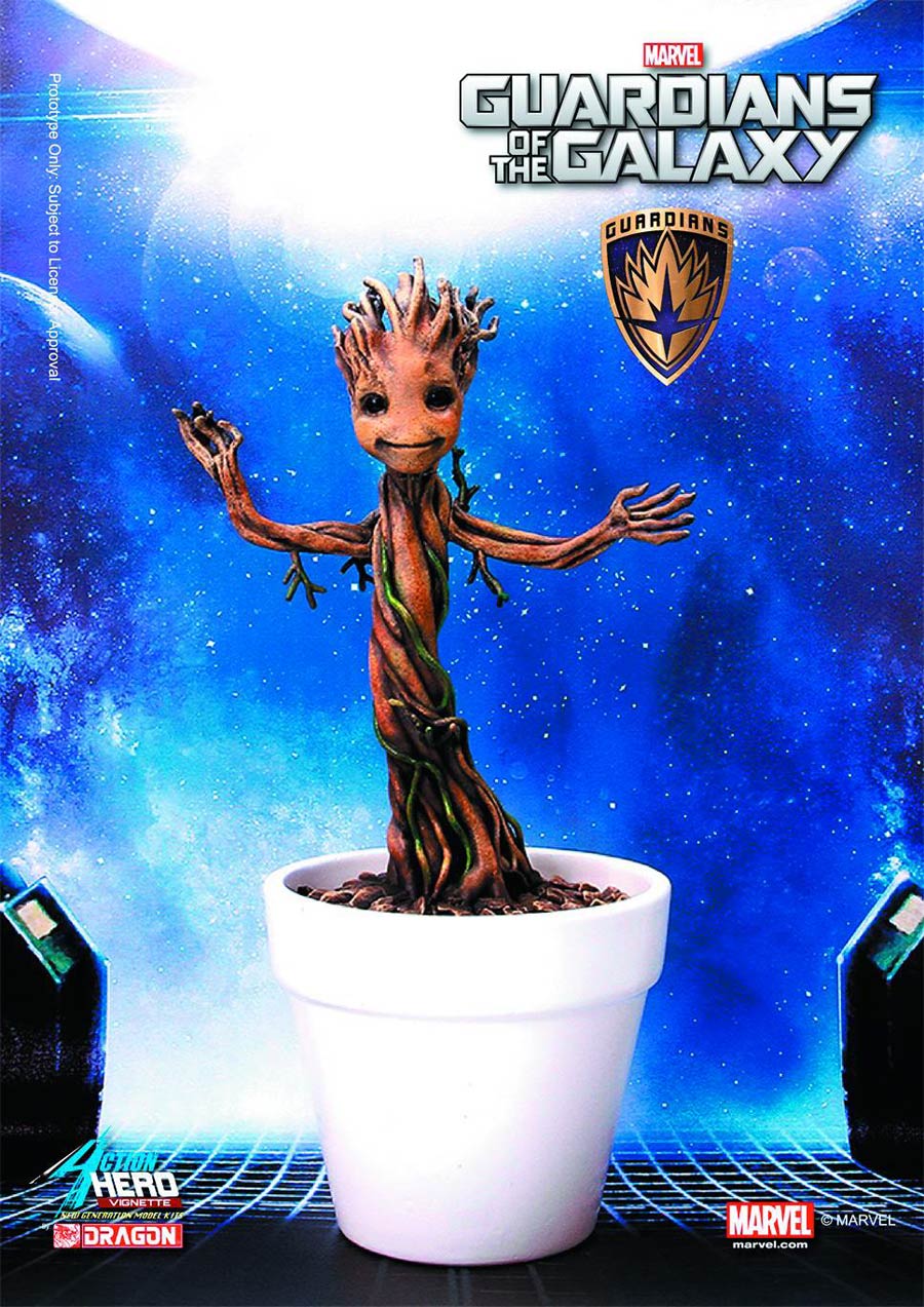 Guardians Of The Galaxy Baby Groot 7-Inch Action Hero Vignette