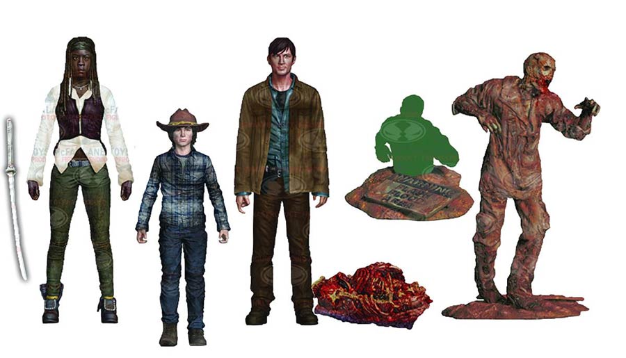 Walking Dead TV Series 7 Action Figure Assortment Case