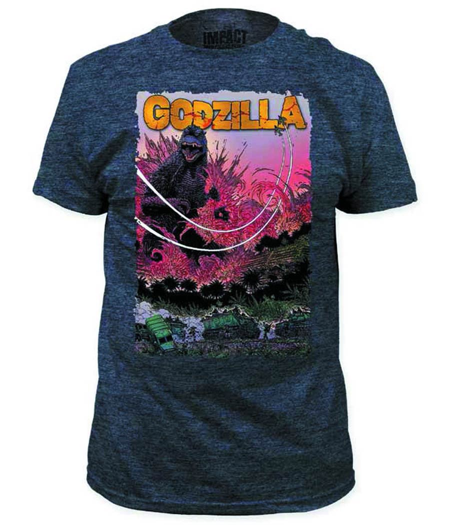 Godzilla Airstrike Previews Exclusive Charcoal Heather T-Shirt Large