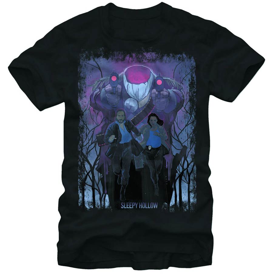 Sleepy Hollow Boom Headshot Black T-Shirt Large