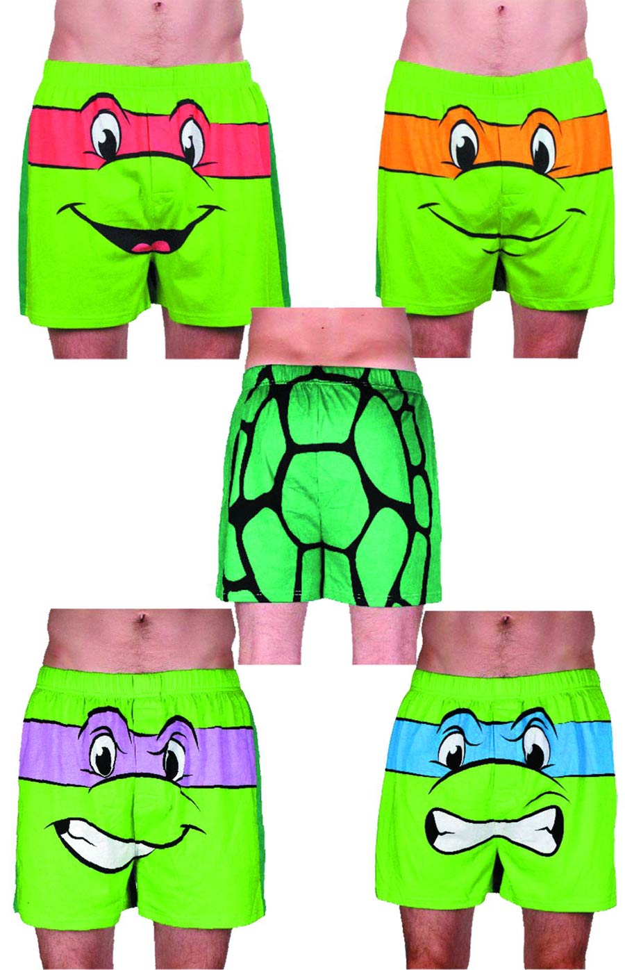 Teenage Mutant Ninja Turtles Leonardo Shell Back Boxers Large