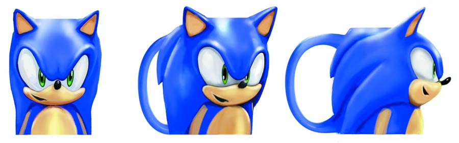 Sonic The Hedgehog Molded Head Character Mug
