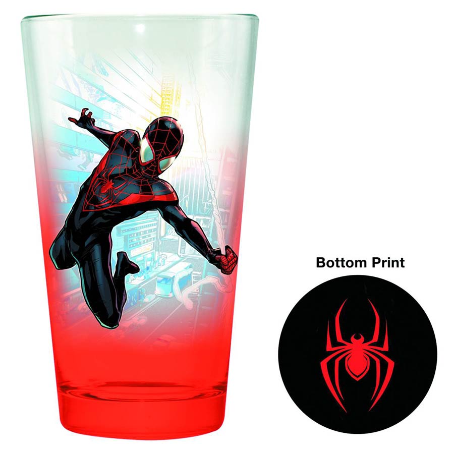 Marvel Bottom Pint Glass - Ultimate Spider-Man