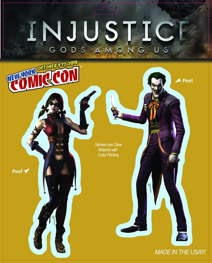 DC Heroes NYCC 2014 Exclusive Vinyl Decal - Injustice Gods Among Us