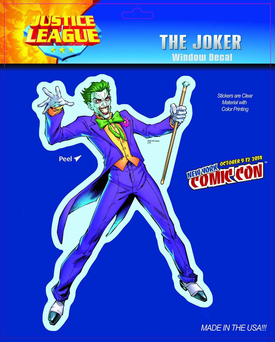 DC Heroes NYCC 2014 Exclusive Vinyl Decal - Joker