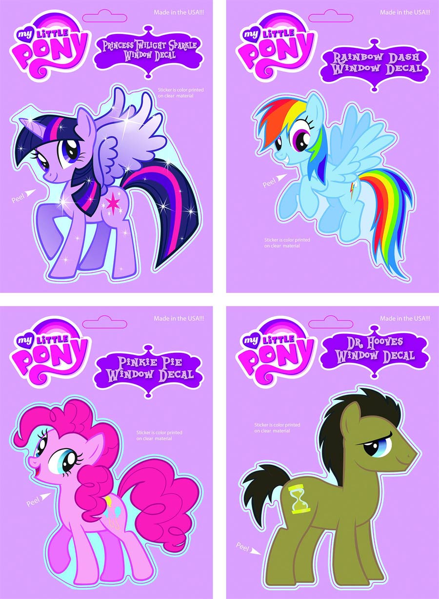 My Little Pony Character Vinyl Decal Assortment Case 1