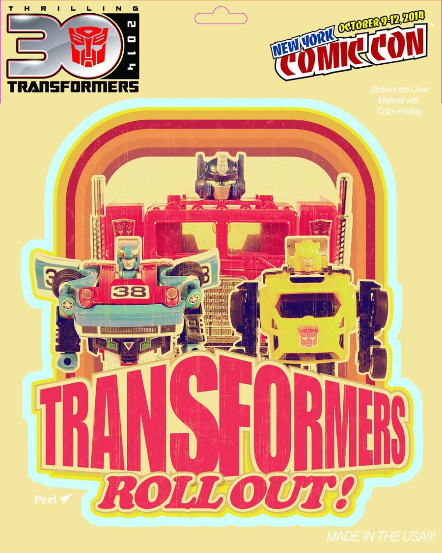 Transformers NYCC 2014 Exclusive Vinyl Decal
