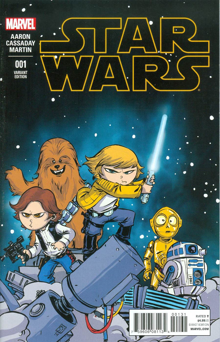 Star Wars Vol 4 #1 Cover H Variant Connecting Skottie Young Baby Cover (Part 1 of 3)