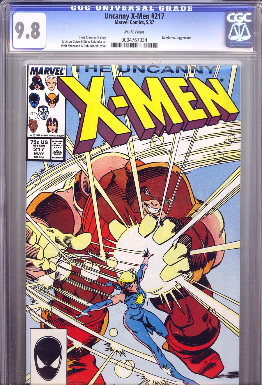 Uncanny X-Men #217 Cover B CGC 9.8