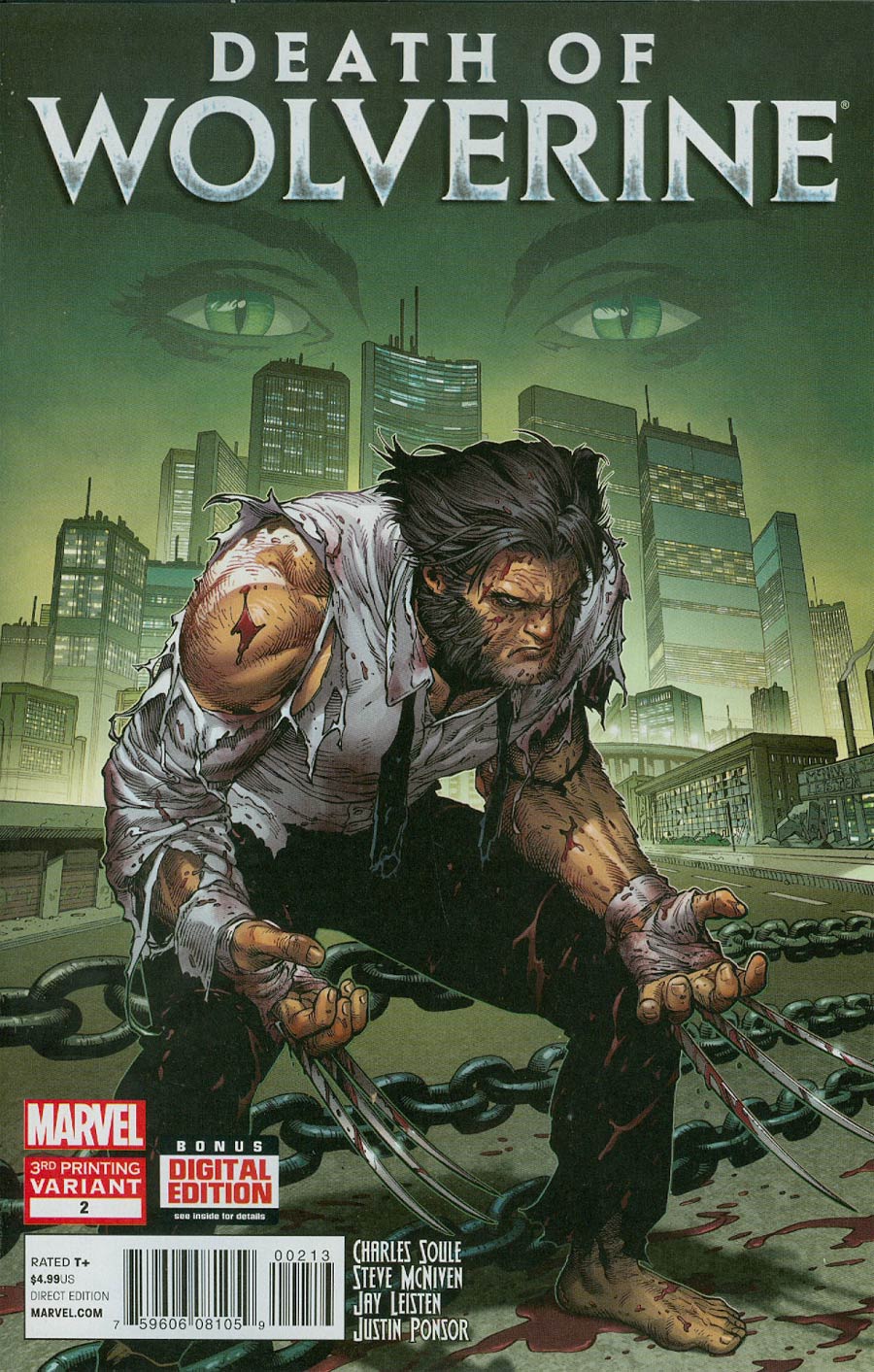 Death Of Wolverine #2 Cover F 3rd Ptg Steve McNiven Variant Cover