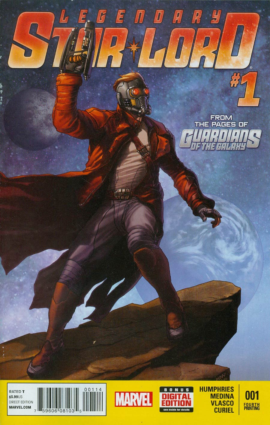 Legendary Star-Lord #1 Cover M 4th Ptg Steve McNiven Variant Cover