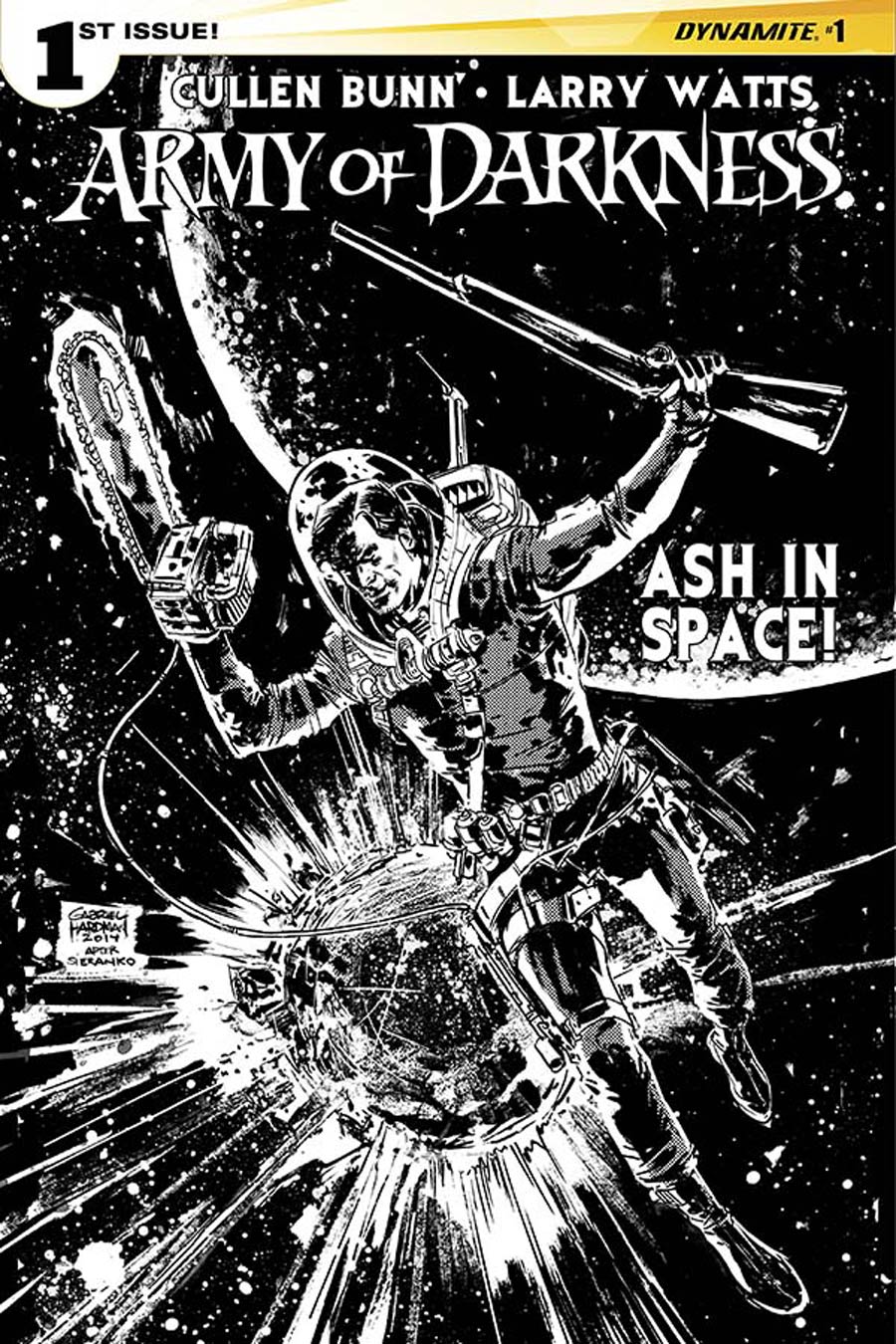 Army Of Darkness Vol 4 #1 Cover G Incentive Gabriel Hardman Black & White Cover