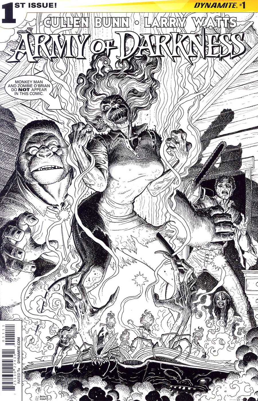 Army Of Darkness Vol 4 #1 Cover K Incentive Arthur Adams Black & White Cover