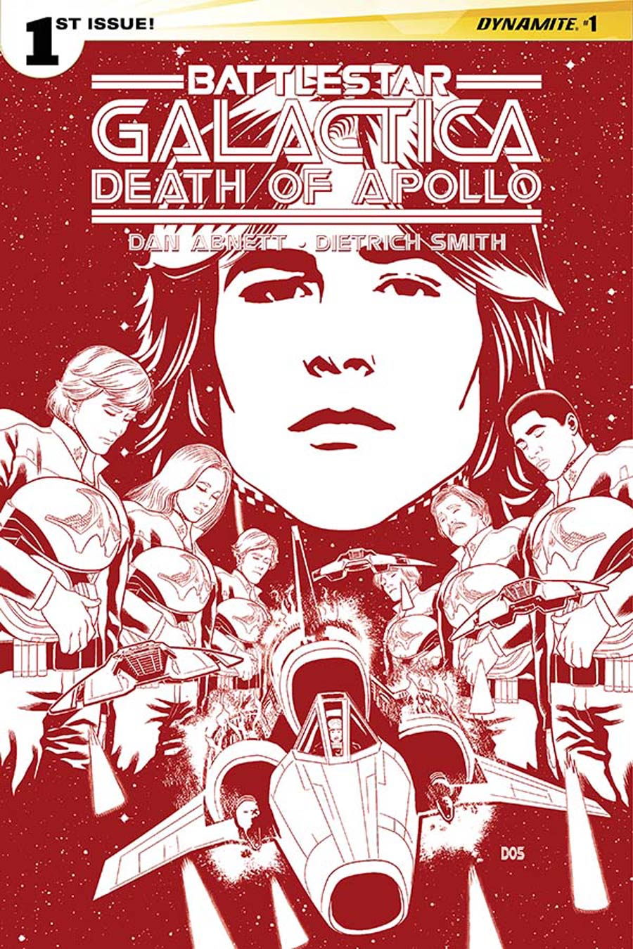 Battlestar Galactica Death Of Apollo #1 Cover G Incentive Dietrich Smith Cylon Red Cover