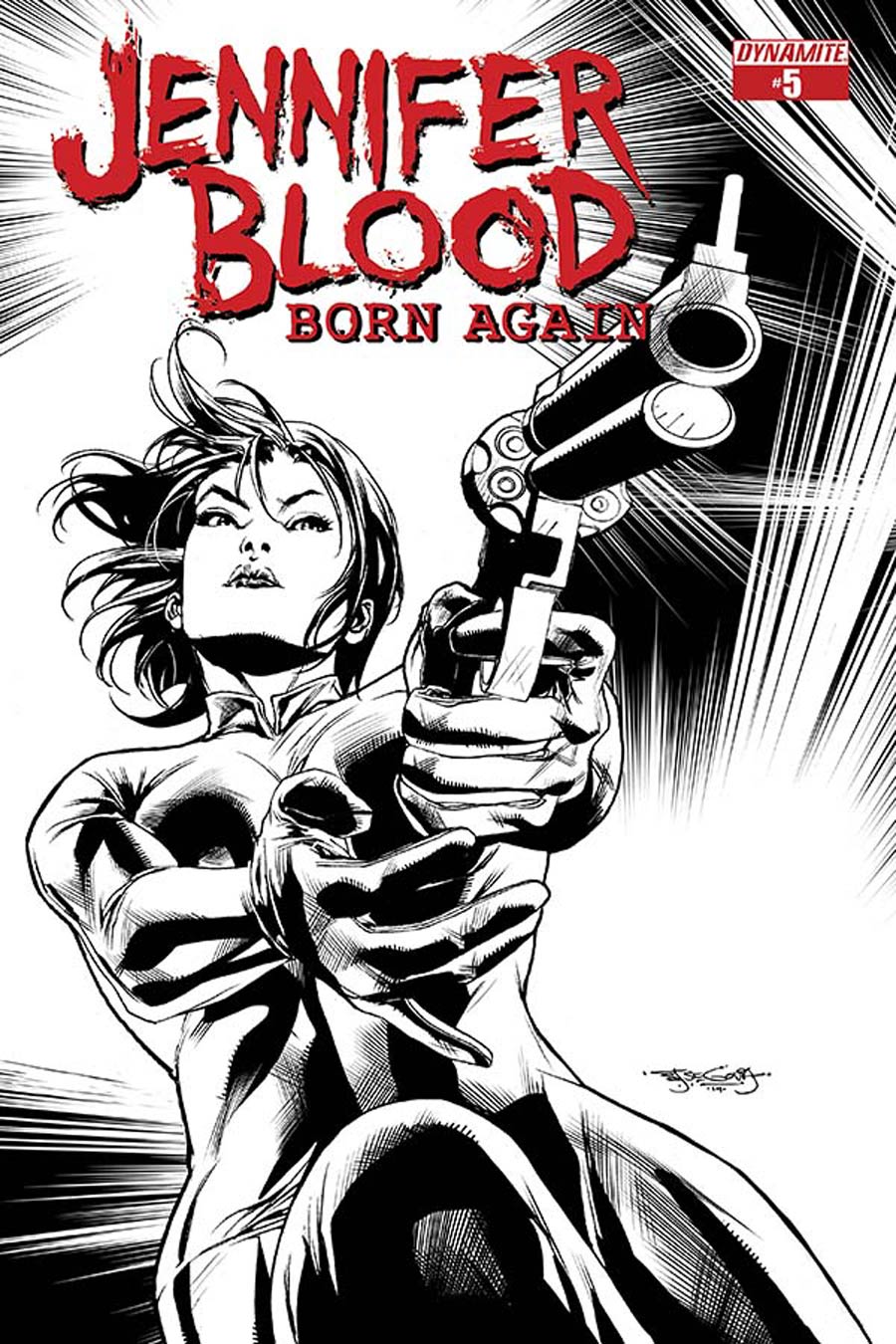 Jennifer Blood Born Again #5 Cover B Incentive Stephen Segovia Black & White Cover