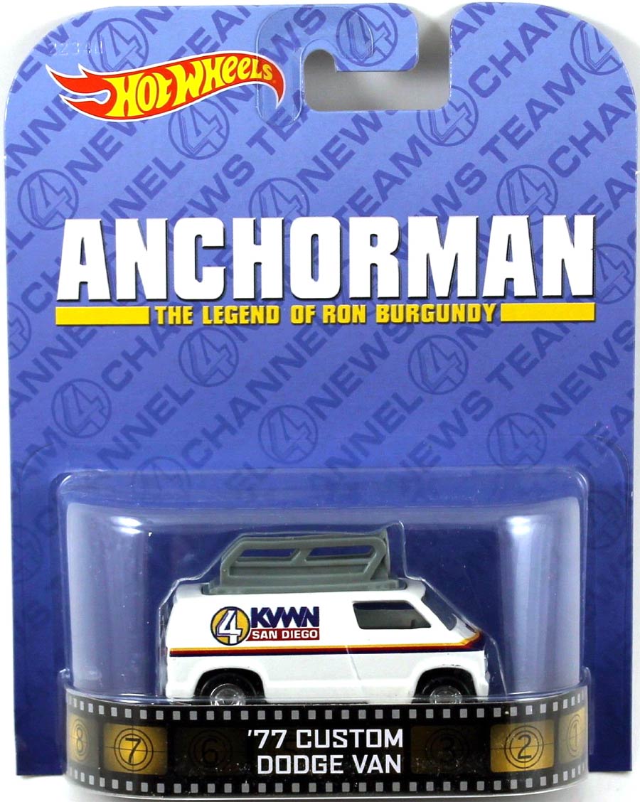 Hot Wheels Retro Entertainment 1/64 Anchorman Custom 77 Dodge Van