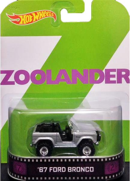 Hot Wheels Retro Entertainment 1/64 Zoolander 67 Ford Bronco