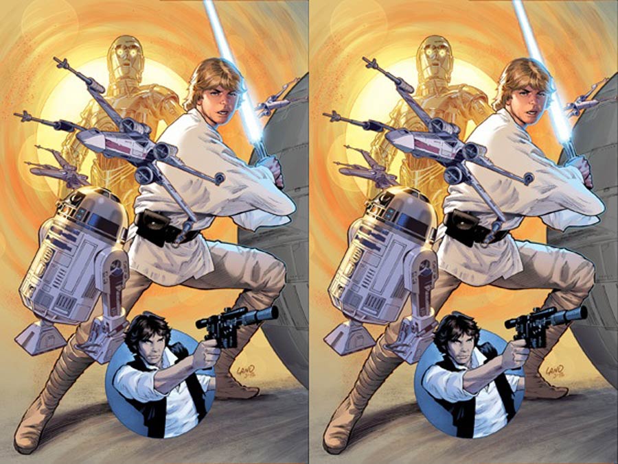 Star Wars Vol 4 #1 Cover Z-L DF Exclusive Greg Land Connecting Color Variant Cover 2-Copy Pack