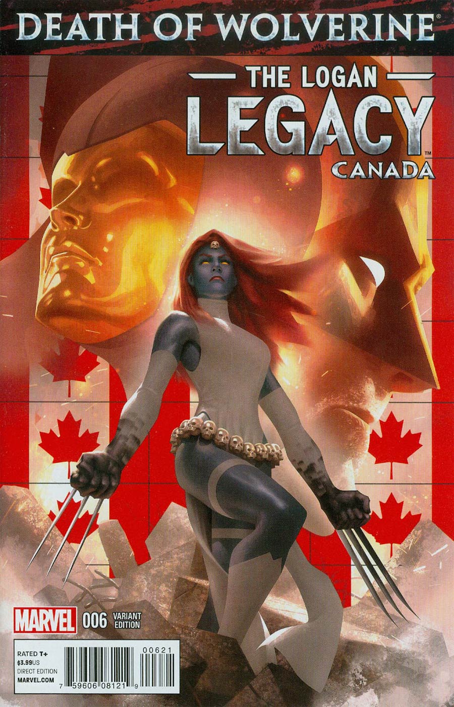 Death Of Wolverine Logan Legacy #6 Cover B Variant Canada Cover