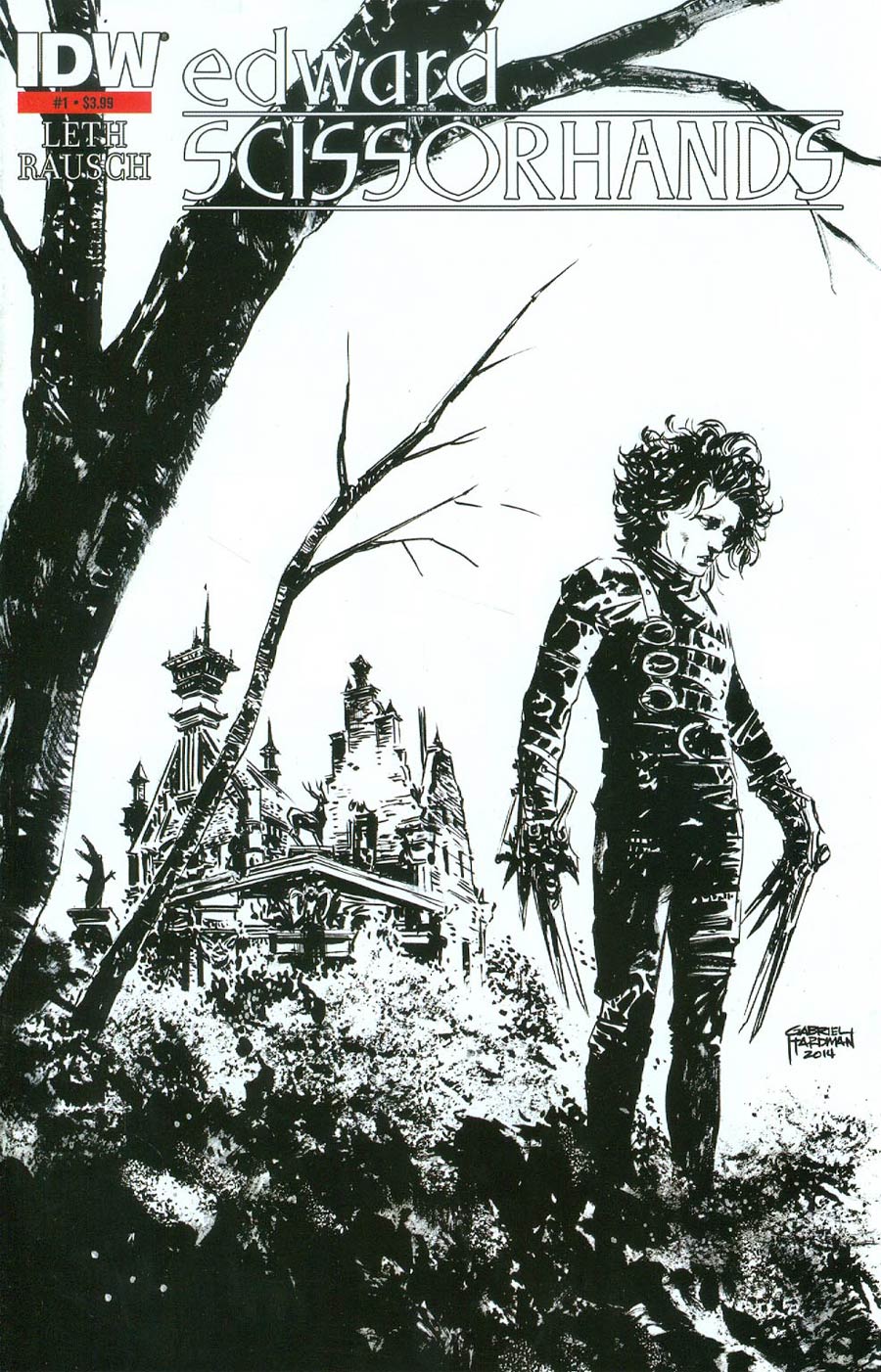 Edward Scissorhands #1 Cover D 2nd Ptg Gabriel Hardman Variant Cover