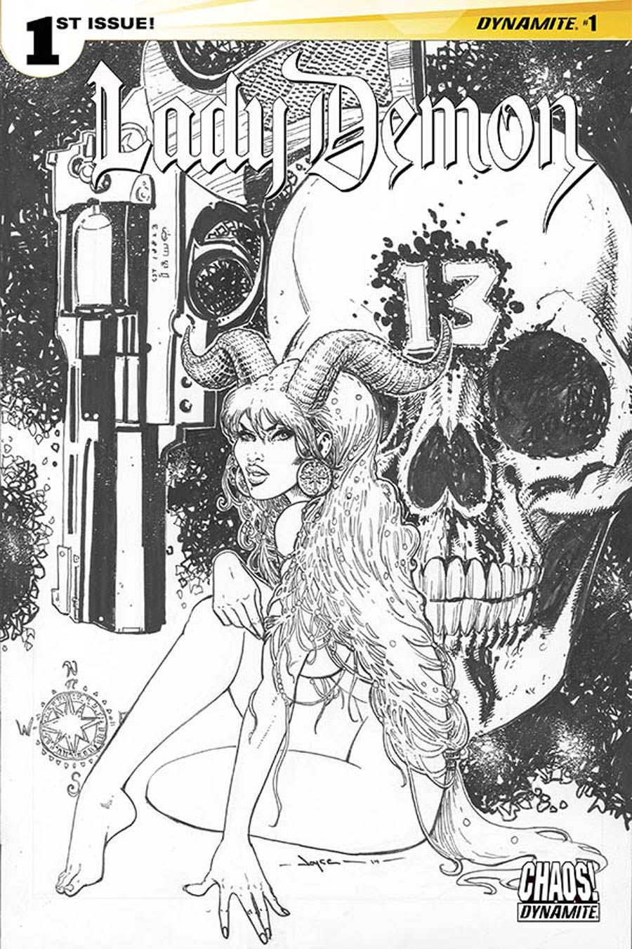 Lady Demon Vol 2 #1 Cover G Incentive Joyce Chin Black & White Cover