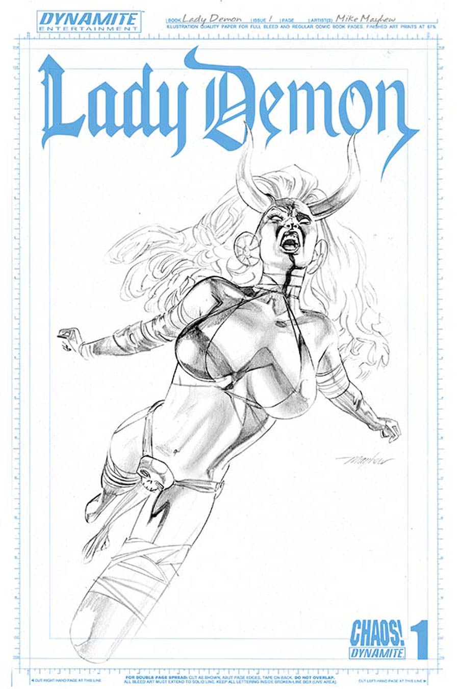 Lady Demon Vol 2 #1 Cover K Incentive Mike Mayhew Art Board Variant Cover