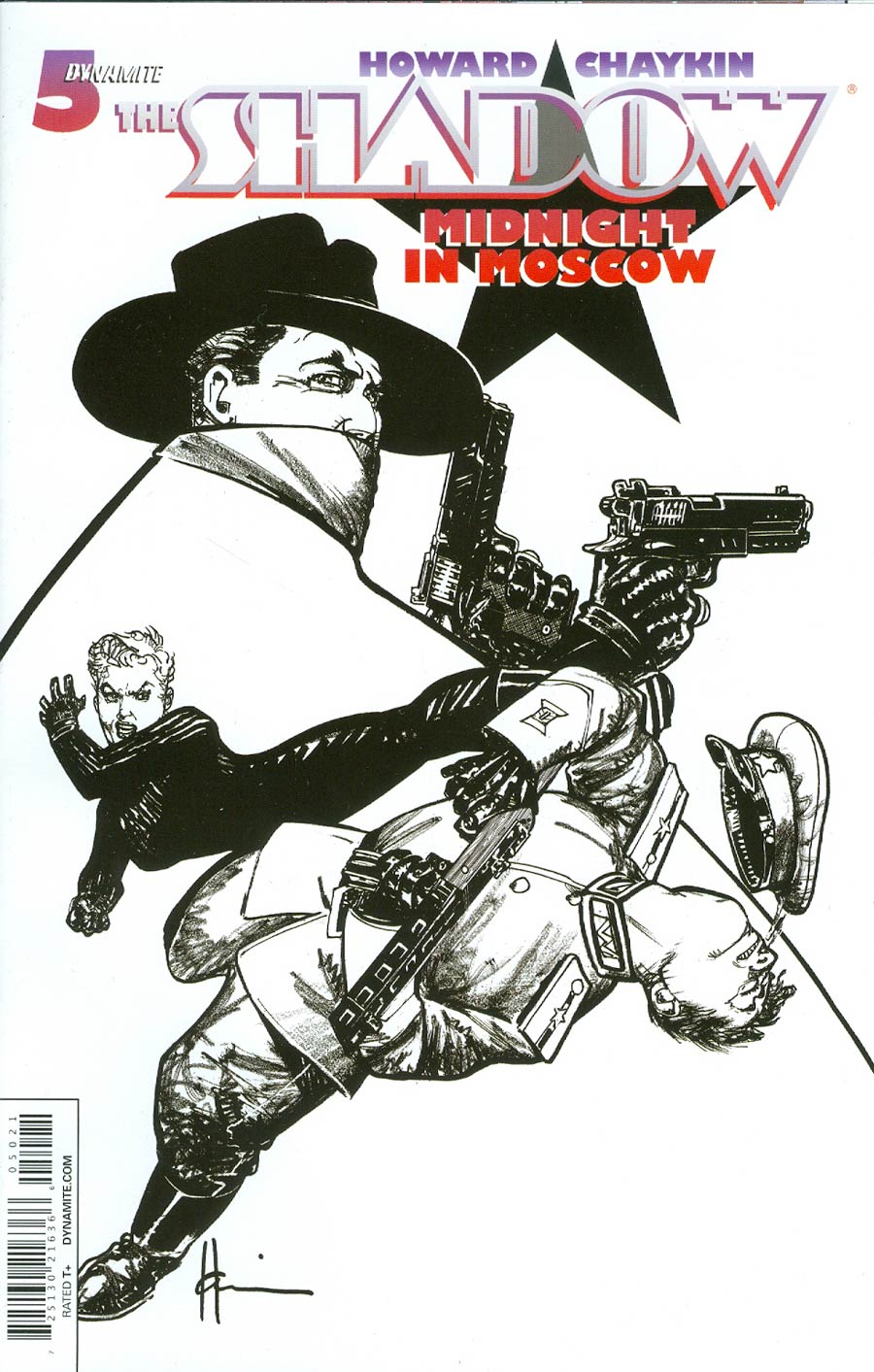 Shadow Midnight In Moscow #5 Cover B Rare Howard Chaykin Black & White Cover