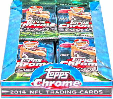 Topps 2014 Chrome Football Trading Cards Pack