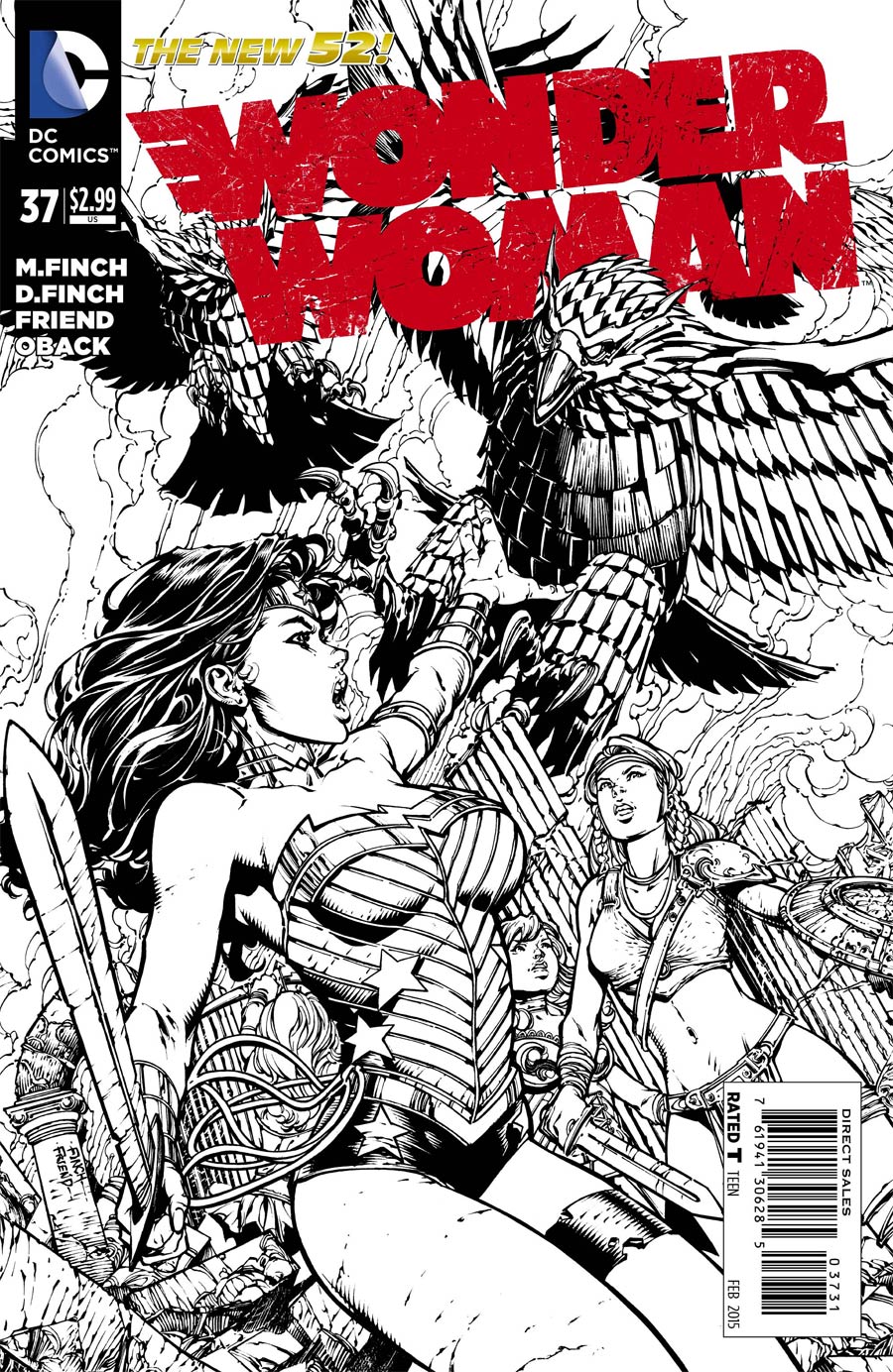 Wonder Woman Vol 4 #37 Cover C Incentive David Finch Sketch Cover