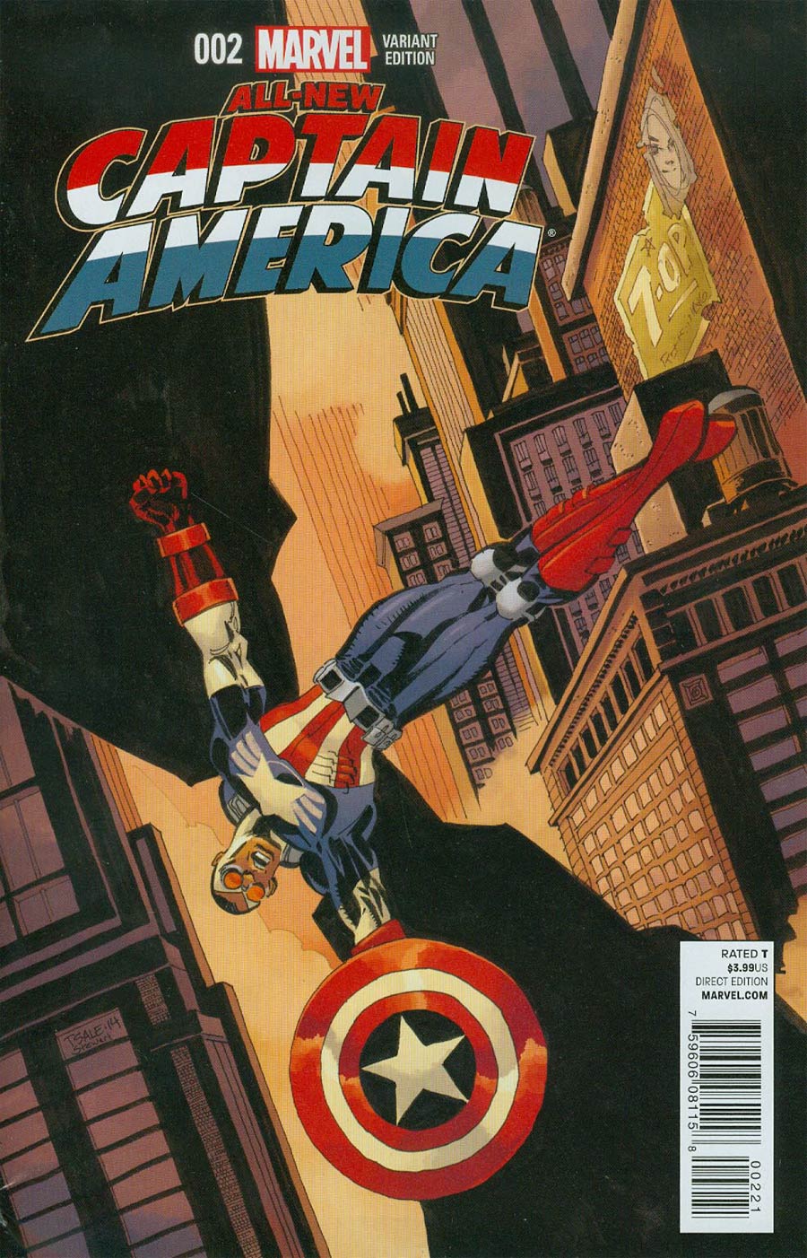 All-New Captain America #2 Cover B Incentive Tim Sale Variant Cover