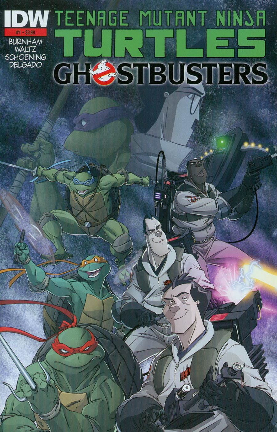 Teenage Mutant Ninja Turtles Ghostbusters #1 Cover D 2nd Ptg Dan Schoening Variant Cover