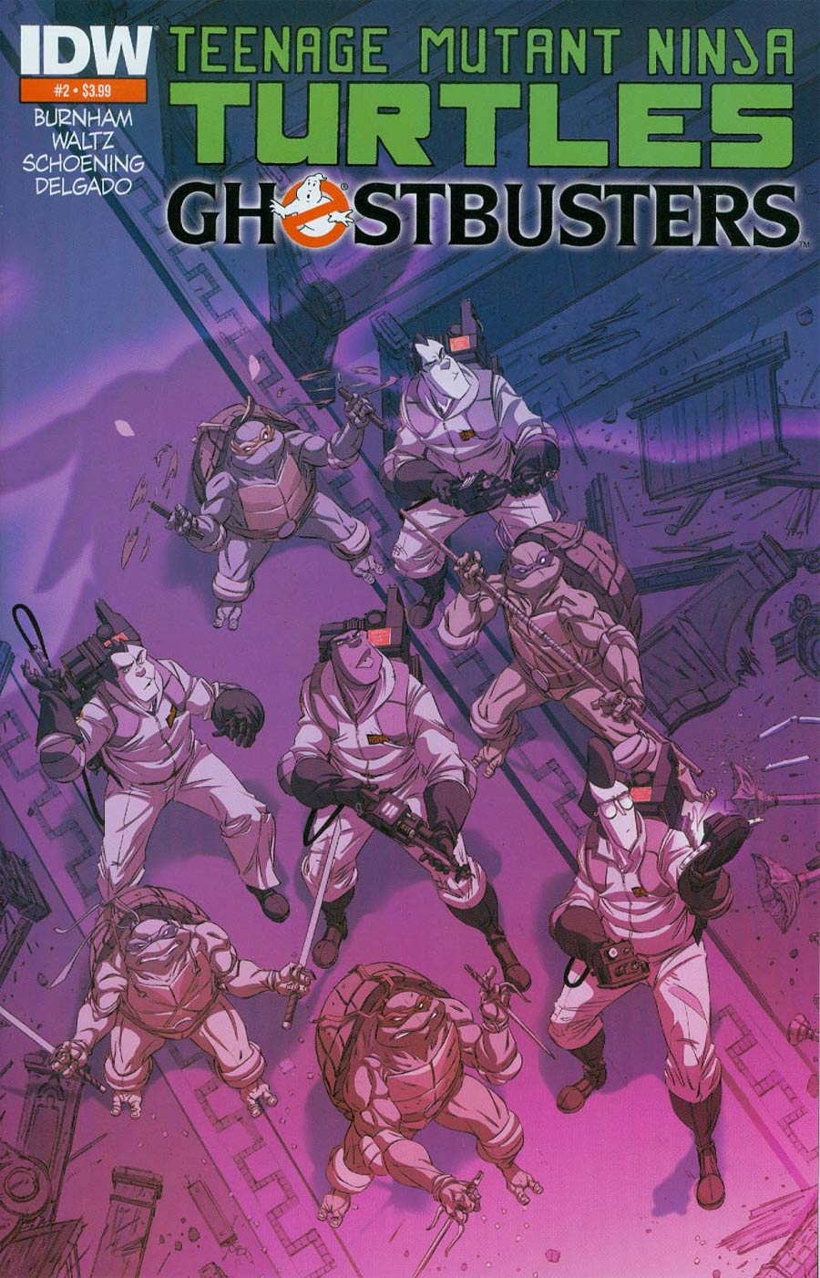 Teenage Mutant Ninja Turtles Ghostbusters #2 Cover D 2nd Ptg Dan Schoening Variant Cover