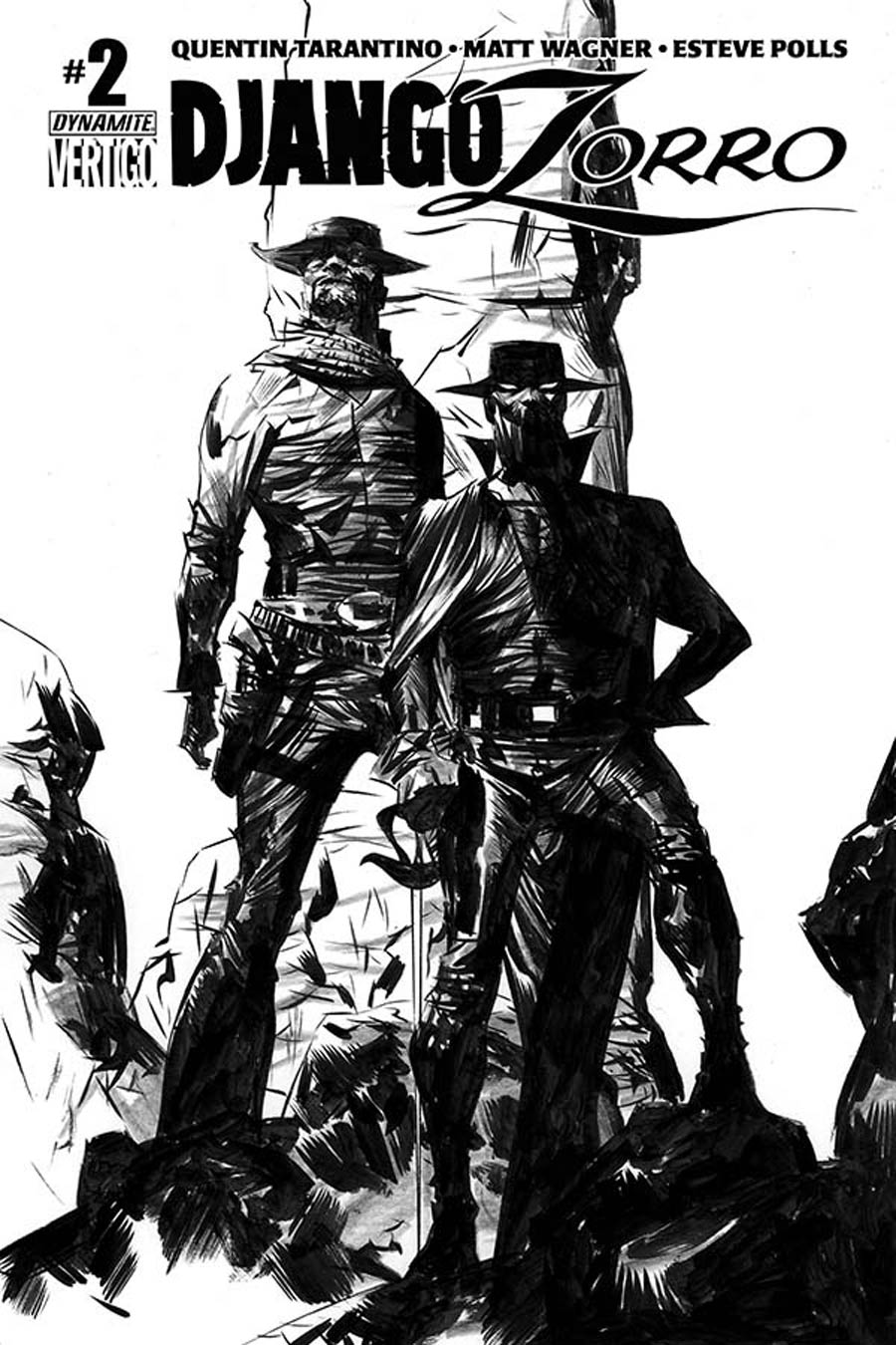 Django Zorro #2 Cover F Incentive Jae Lee Black & White Cover