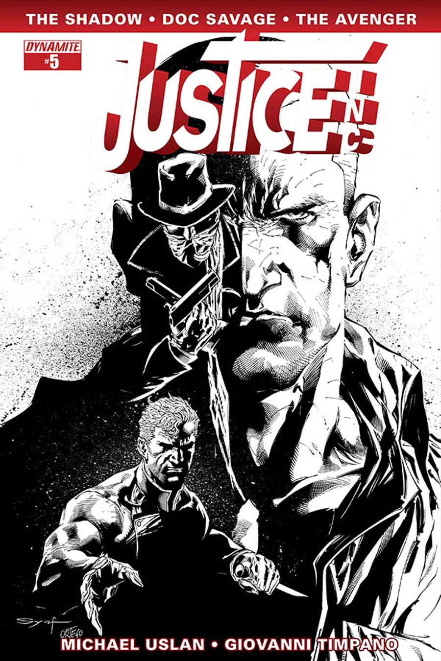 Justice Inc Vol 3 #5 Cover F Incentive Ardian Syaf Black & White Cover