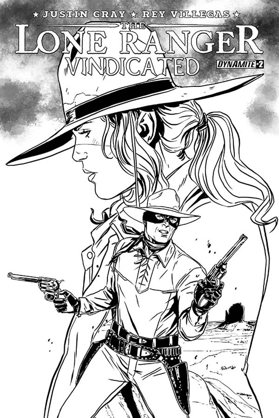 Lone Ranger Vindicated #2 Cover B Incentive Marc Laming Black & White Cover