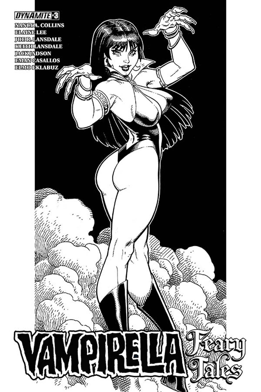 Vampirella Feary Tales #3 Cover E Incentive Arthur Adams Black & White Cover