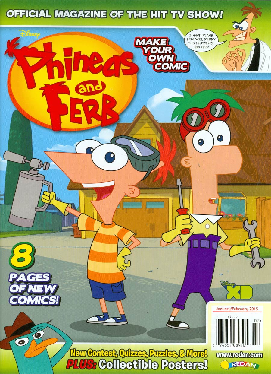 Phineas And Ferb Magazine #27 Jan / Feb 2015