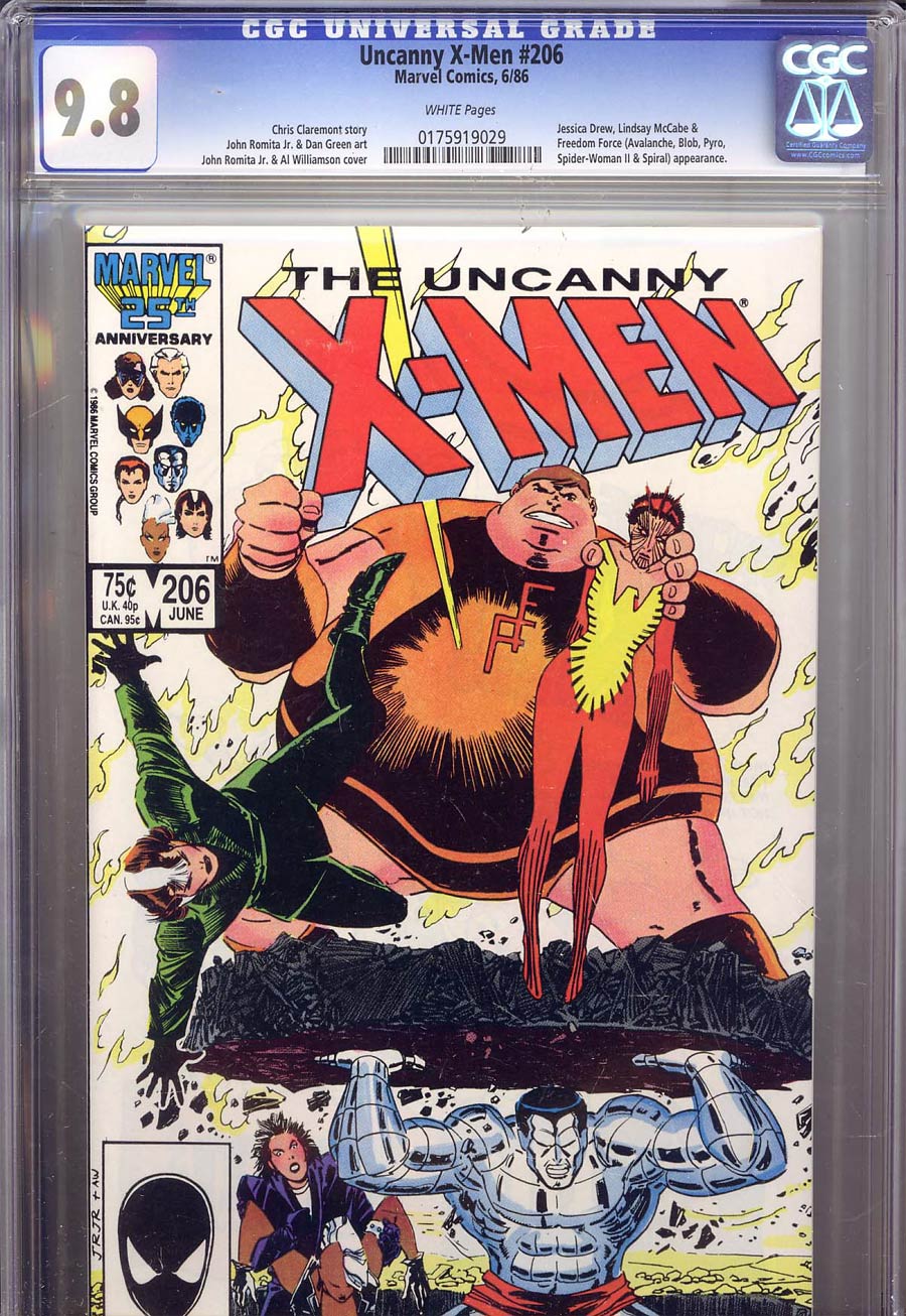 Uncanny X-Men #206 Cover B CGC 9.8