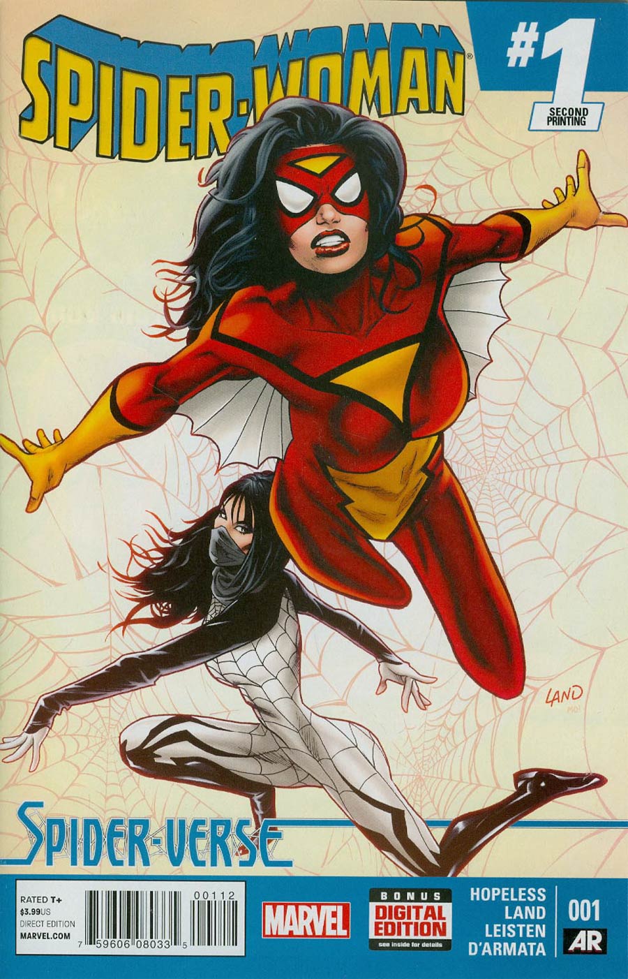 Spider-Woman Vol 5 #1 Cover I 2nd Ptg Greg Land Variant Cover