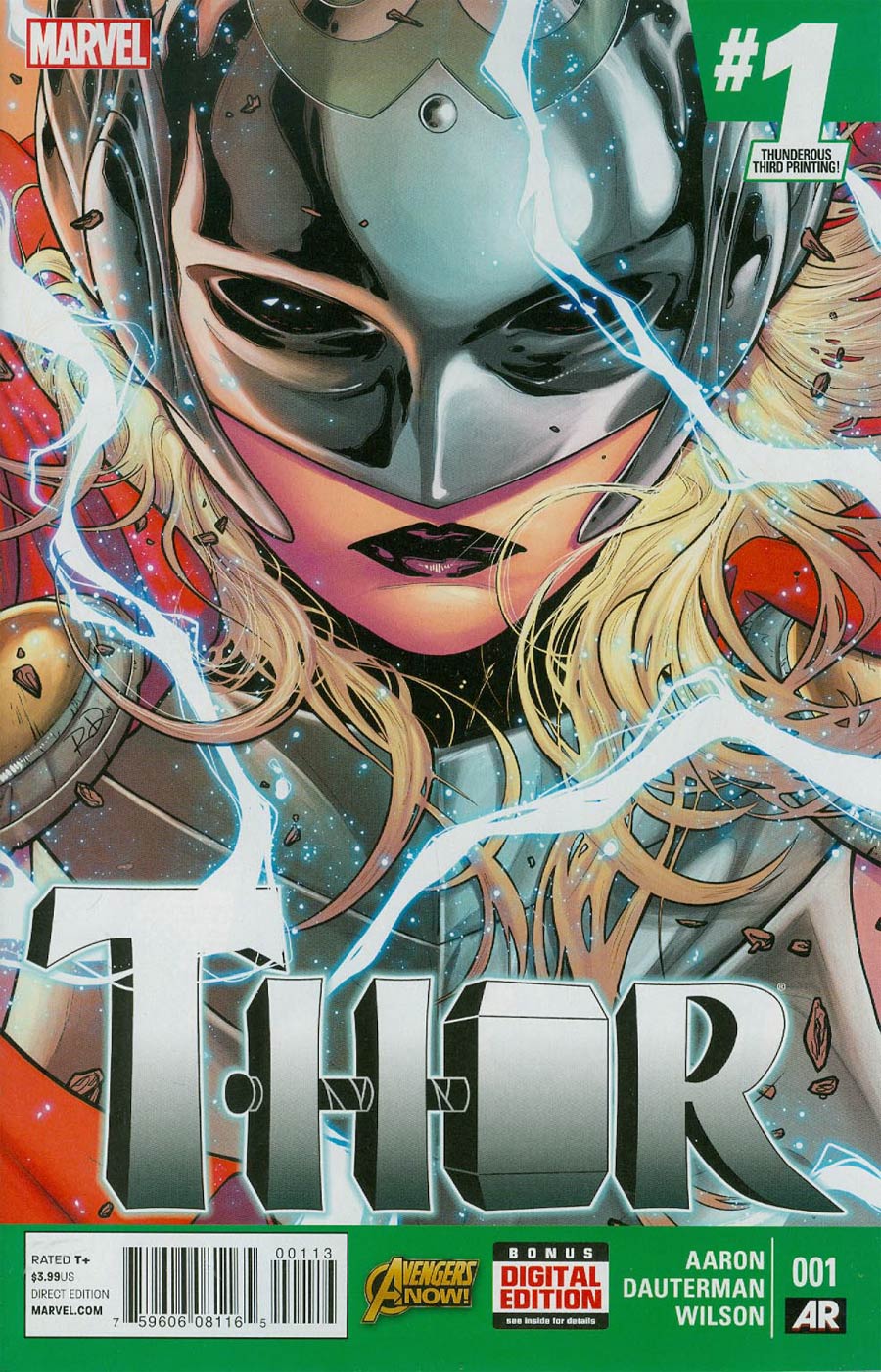 Thor Vol 4 #1 Cover N 3rd Ptg Russell Dauterman Variant Cover
