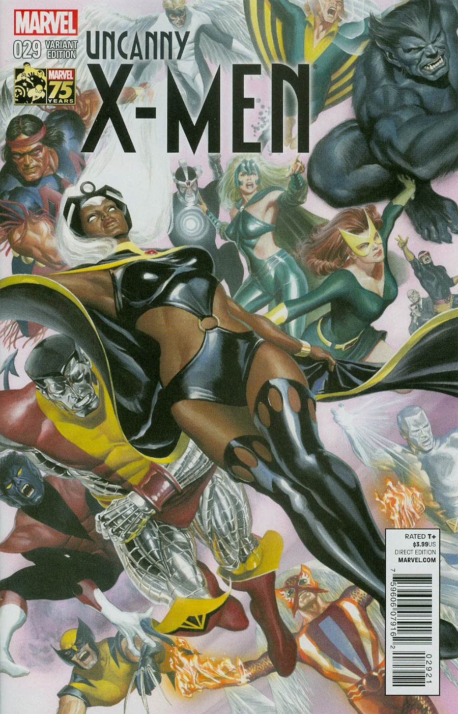 Uncanny X-Men Vol 3 #29 Cover B Incentive Alex Ross 75th Anniversary Color Variant Cover