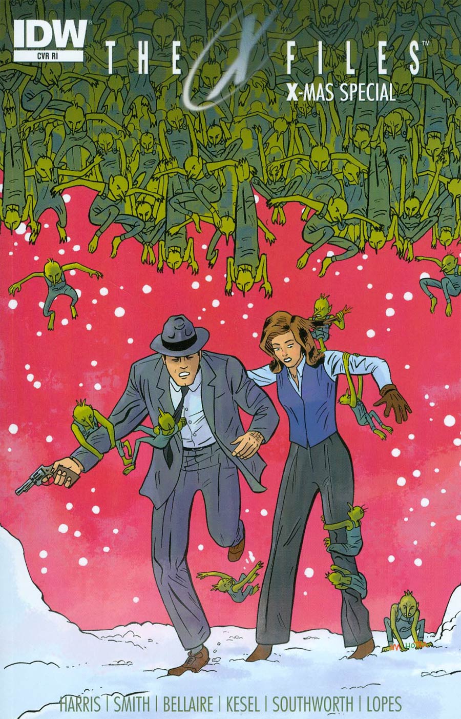 X-Files X-Mas Special Cover B Incentive Vic Malhorta Variant Cover