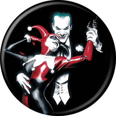 DC Comics 1.25-inch Button - Harley Quinn Joker By Alex Ross (82703)