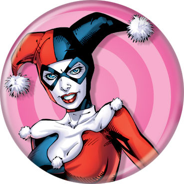 DC Comics 1.25-inch Button - Harley Quinn Pink Target (84240)