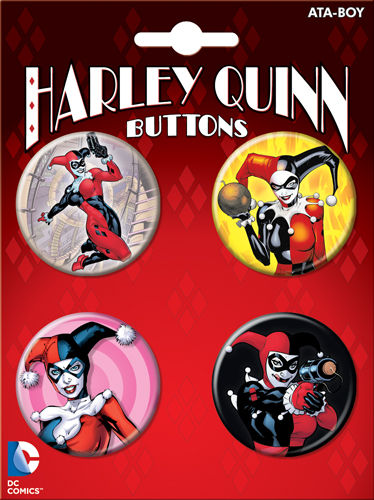 DC Comics 1.25-inch Button - Harley Quinn Set #1 (84097BT4)